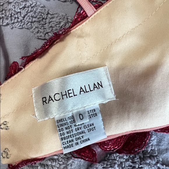 Burgundy Mermaid Style Prom Dress - Picture 4 of 9